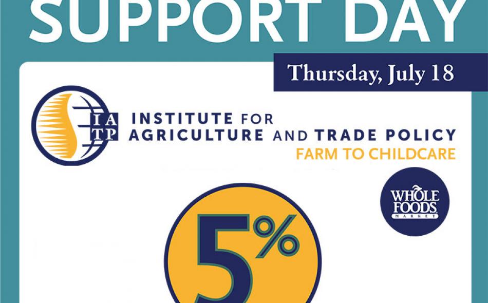Support Farm to Childcare July 18 with Whole Foods Edina's Community Support Day