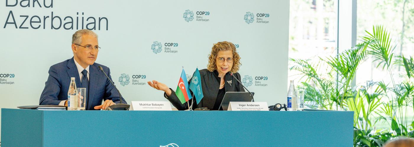 COP29 Baku UNEP press conference