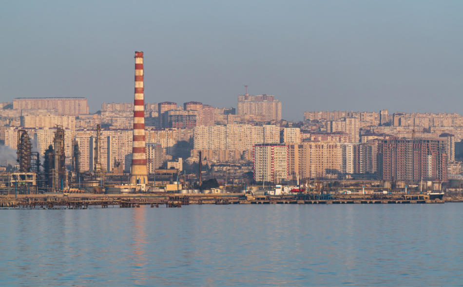 Industrial zone of Baku City