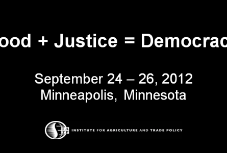 Food + Justice = Democracy